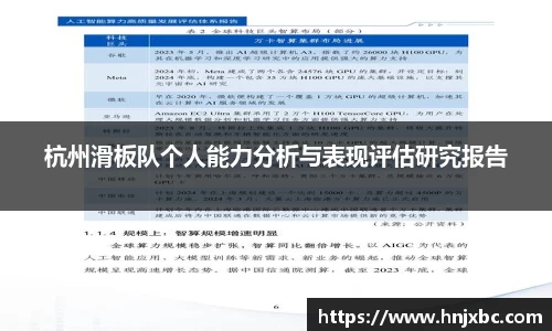 杭州滑板队个人能力分析与表现评估研究报告